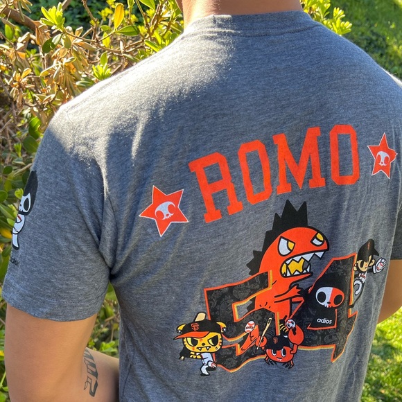 TOKIDOKI SAN FRANCISCO GIANTS MEN T SHIRT BASEBALL TEAM SERGIO ROMO MLB TULTEX M - Picture 8 of 16